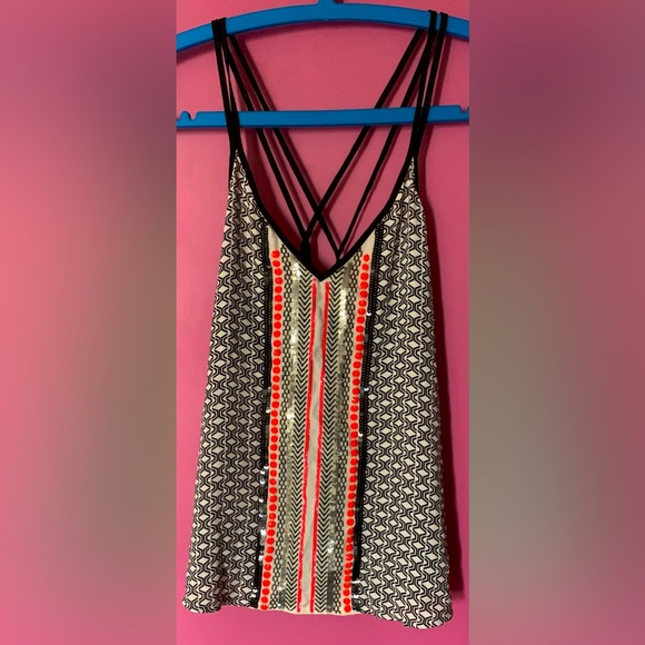 Express Tops - Express Party Top Sleeveless Party Top Size US XS Sequins Top